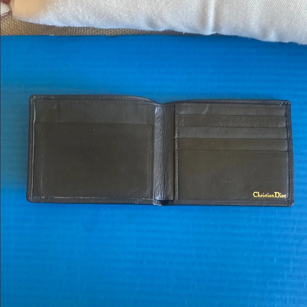 Dior Black Leather Wallet